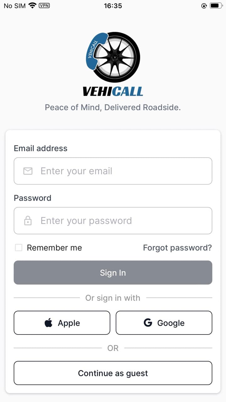 Main App Screen