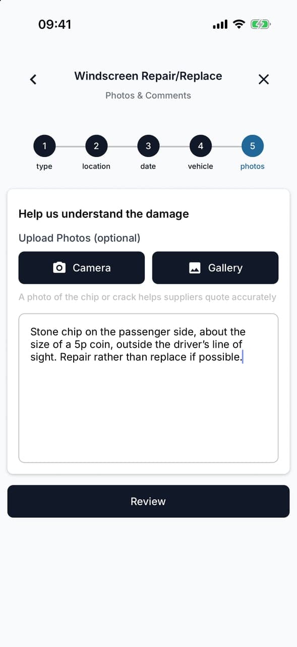 Describe the Damage